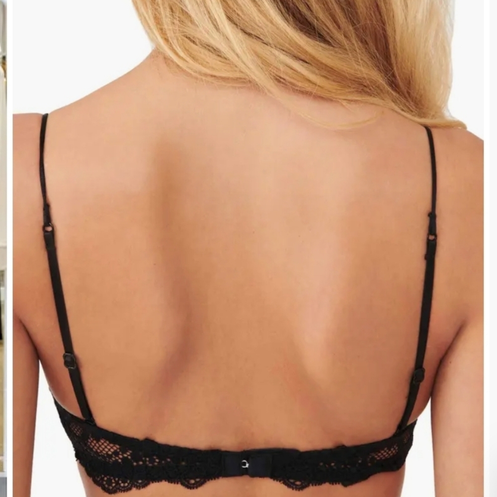 Free People Black Maya Multiway Bralette Lace Bra Size Small - Picture 6 of 12